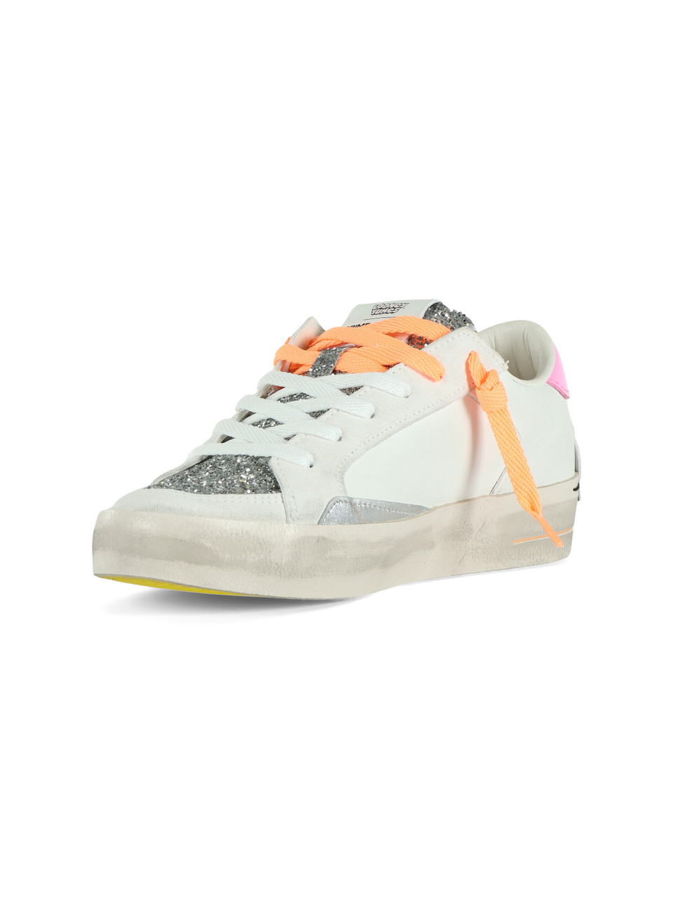 BIANCO | LOONEY TUNES X CRIME LONDON: Sneakers in pelle SK8 DELUXE