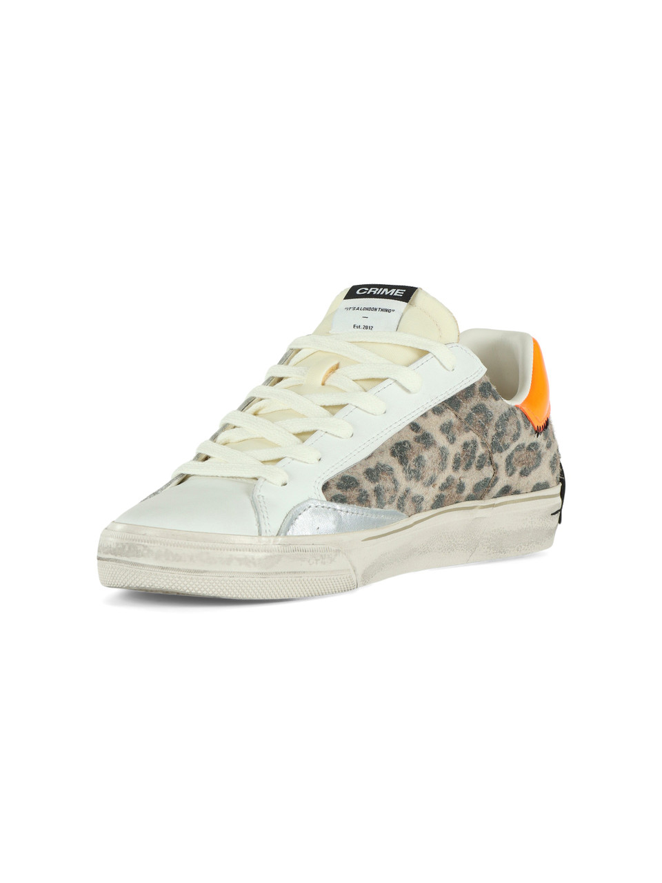 ANIMALIER | Sneakers in pelle DISTRESSED con inserti a contrasto