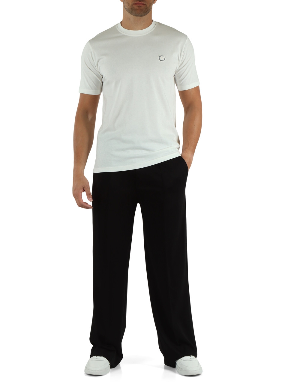 NERO | MAISON: Pantalone relaxed fit in jersey di misto viscosa