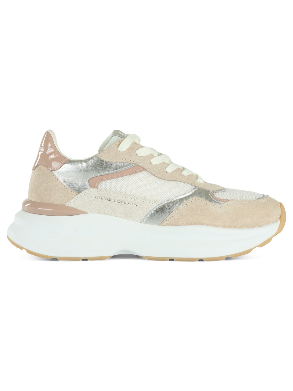 BEIGE | Sneakers in pelle e tessuto FAITH con suola in phylon