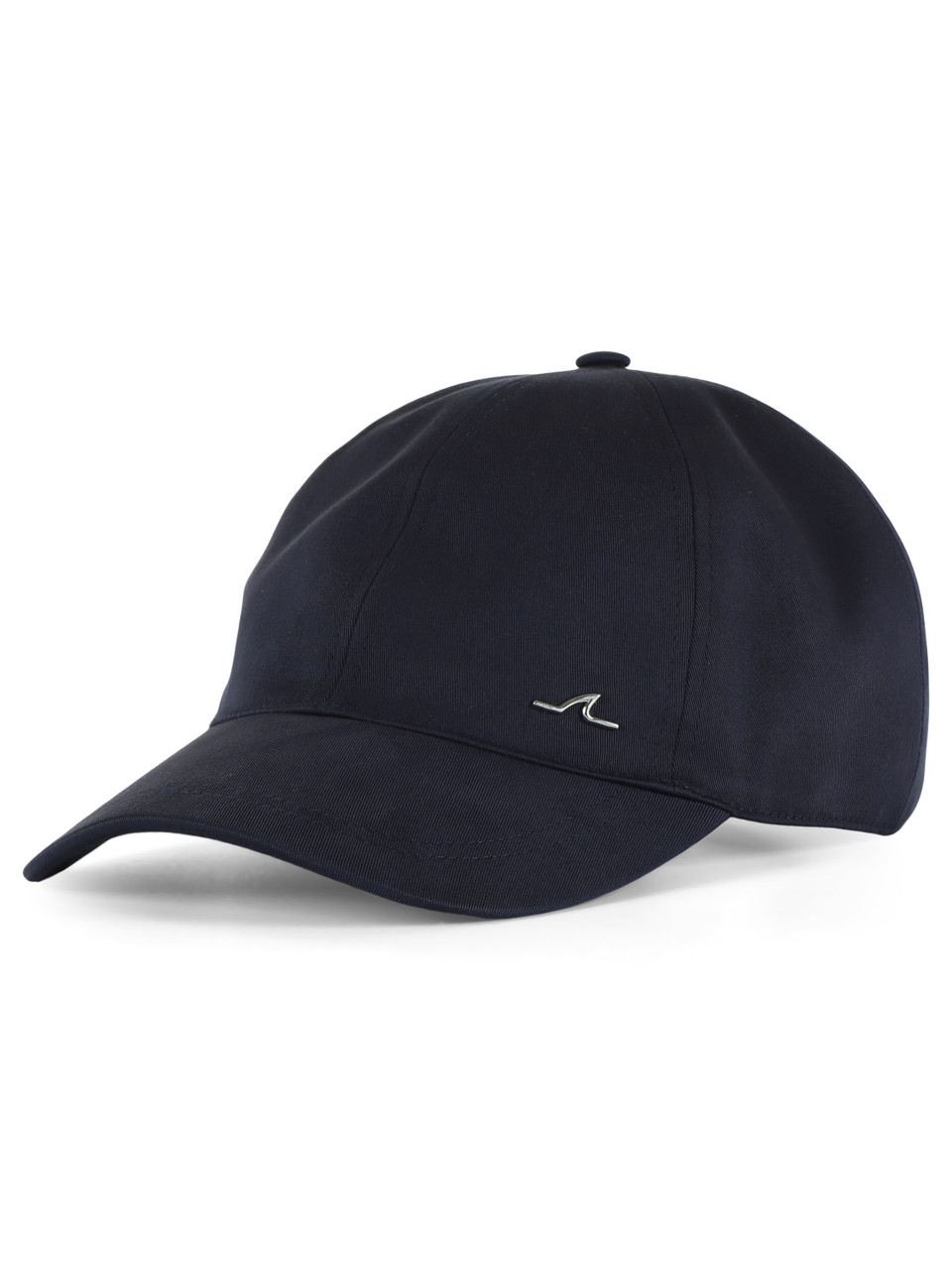 BLU SCURO | Cappello in cotone e lyocell con placca logo