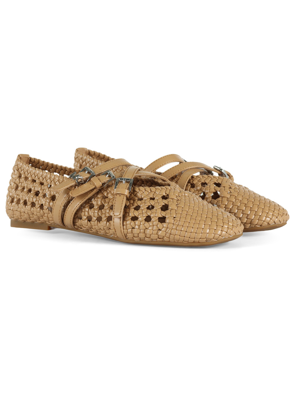 BEIGE | Ballerine in ecopelle INDY WOVEN FLEX