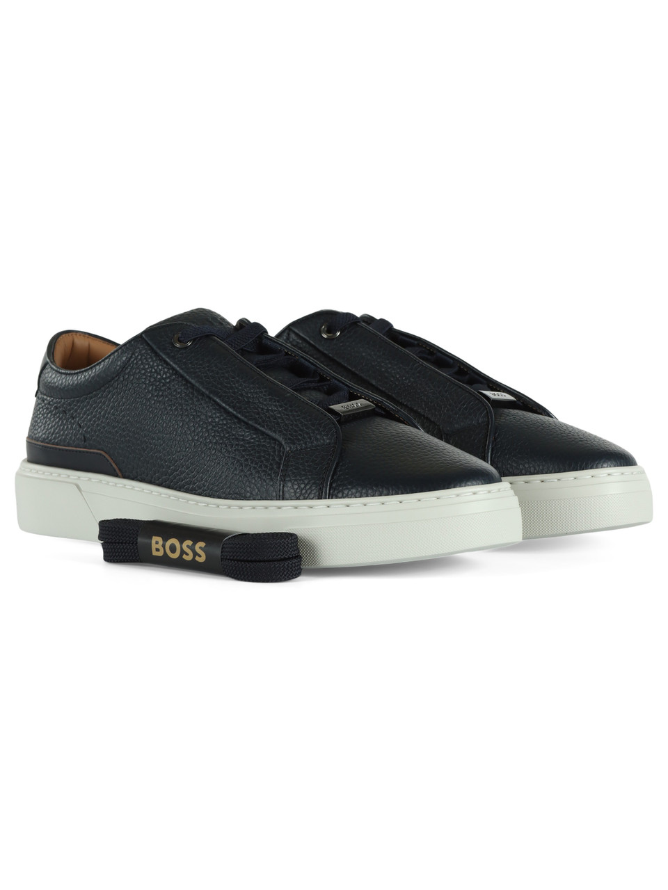 BLU SCURO | Sneakers in pelle martellata GARY