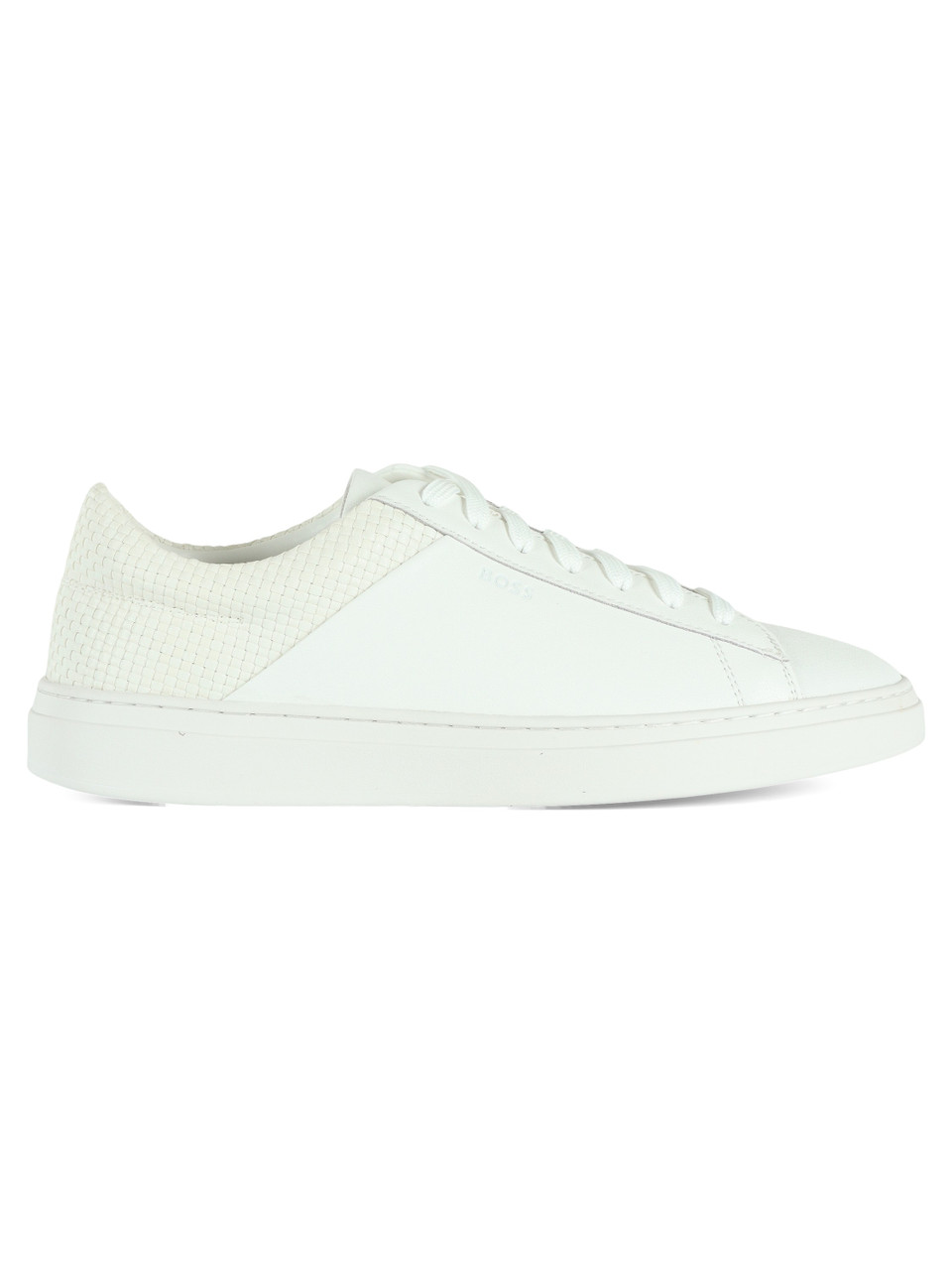 WEISS | Sneakers aus Leder und Kunstleder KIERAN