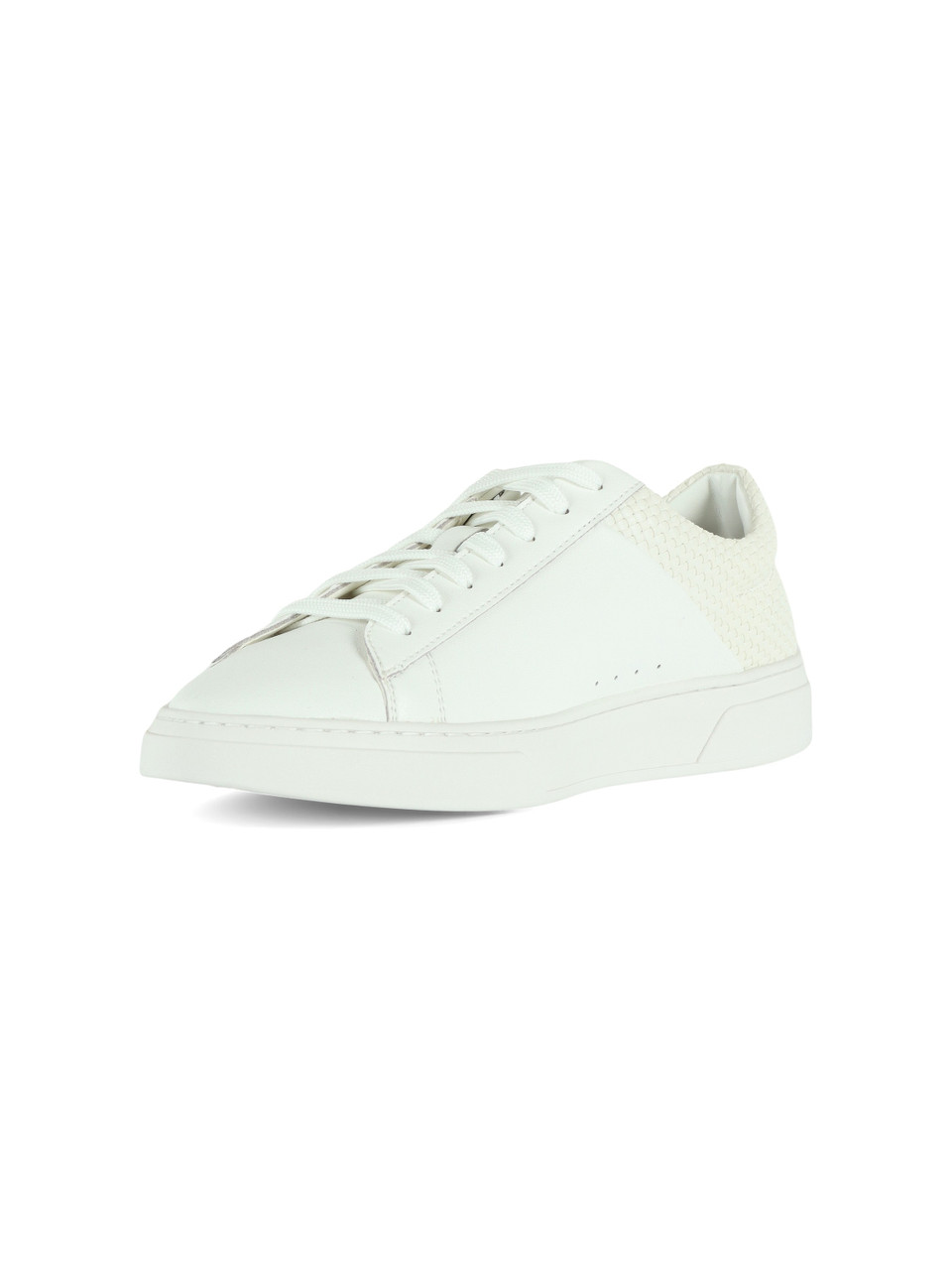 WEISS | Sneakers aus Leder und Kunstleder KIERAN