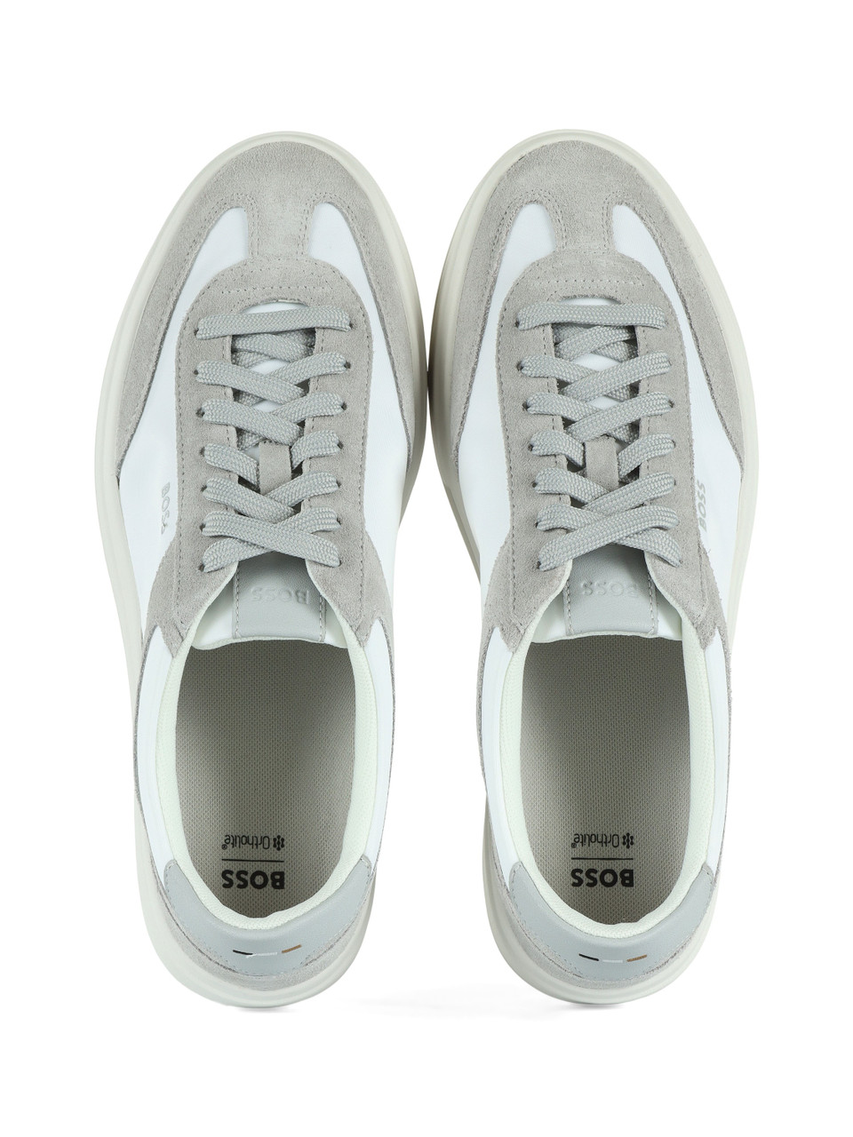 GRIGIO | Sneakers KIERAN in pelle e tessuto