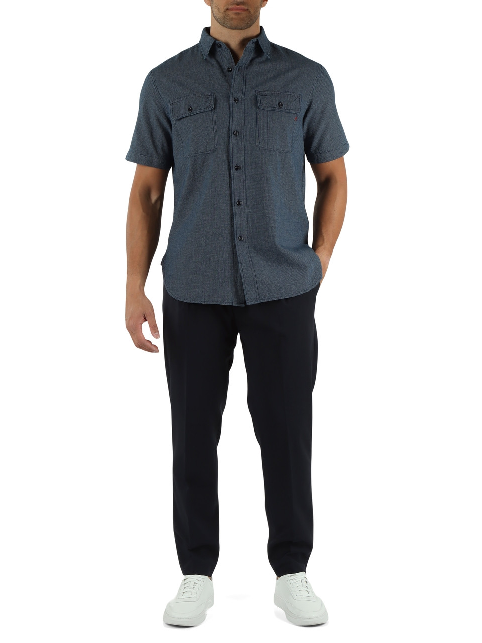 BLU | Camicia maniche corte in cotone