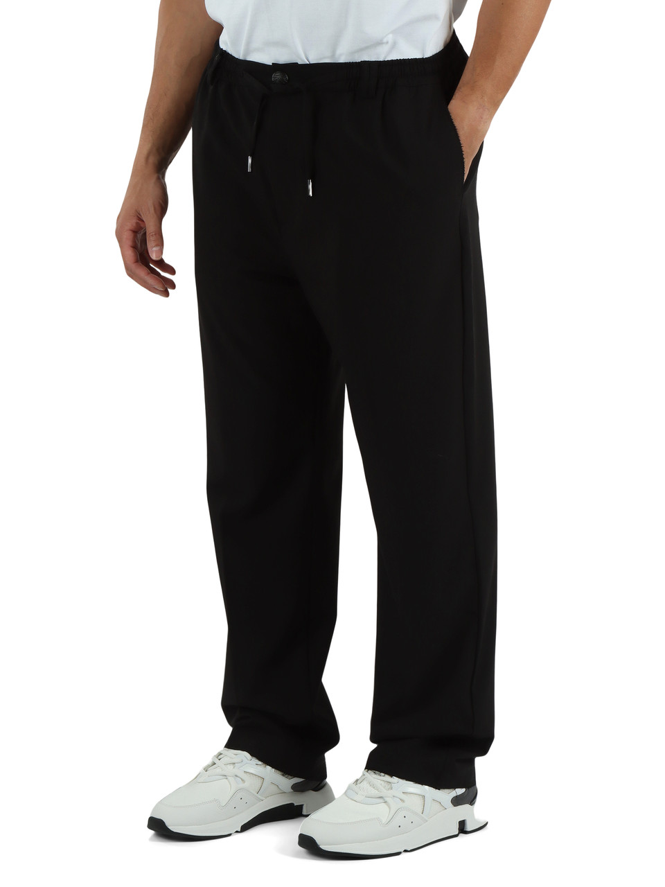 NERO | Pantalone Label LA in misto viscosa