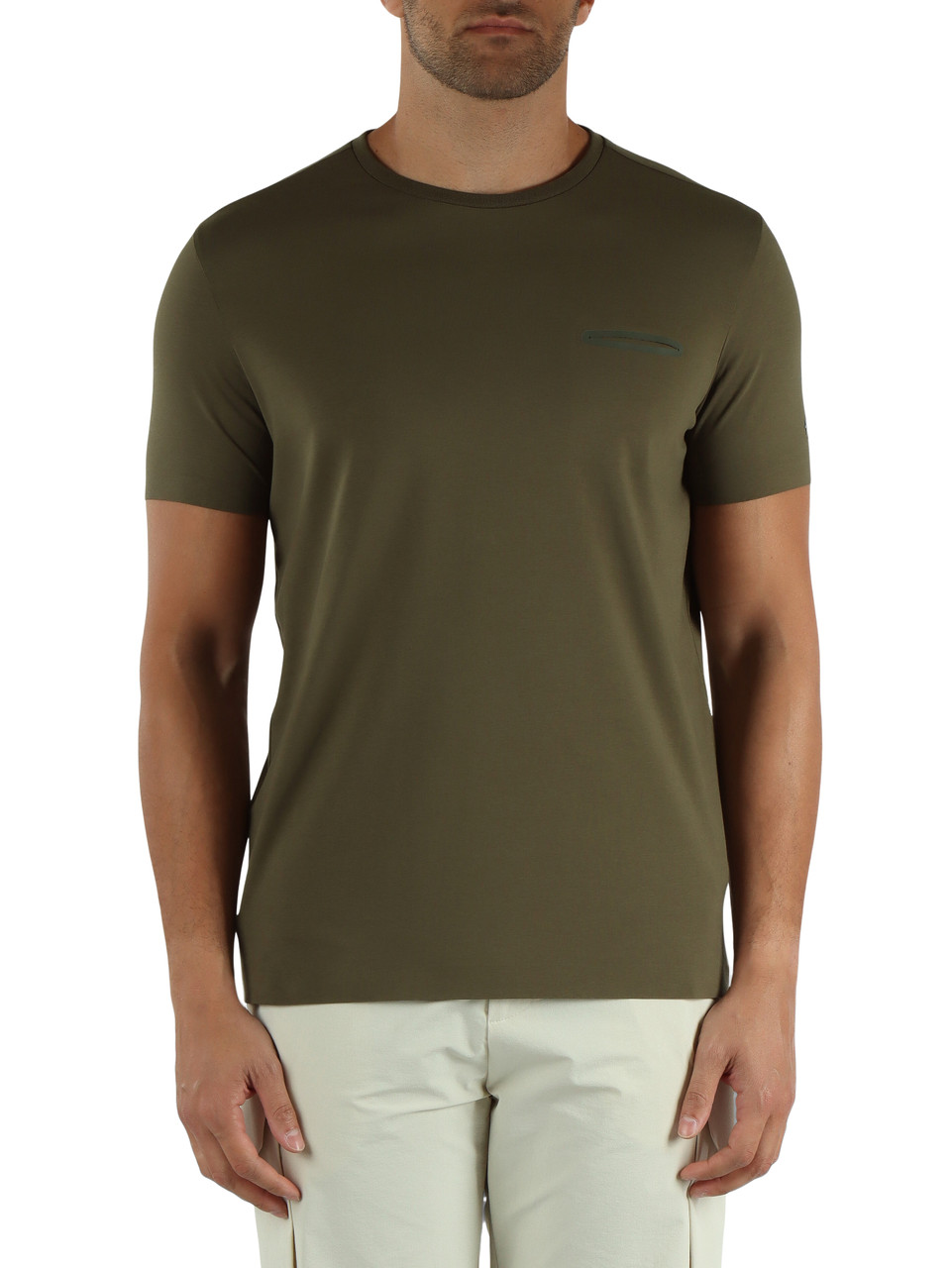 VERDE MILITARE | T-shirt INKOM in cotone stretch
