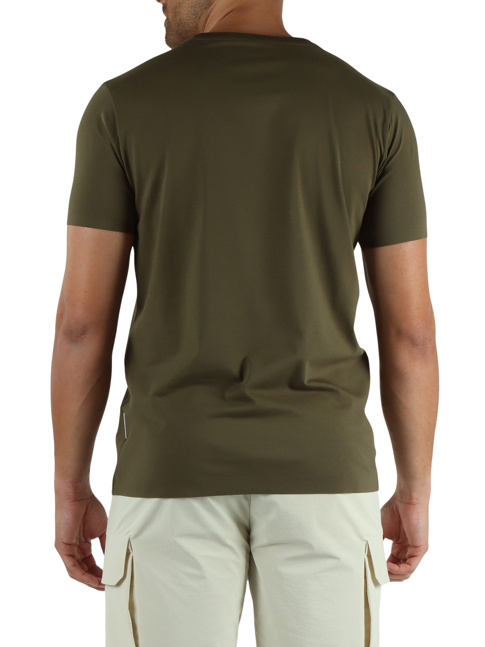 VERDE MILITARE | T-shirt INKOM in cotone stretch