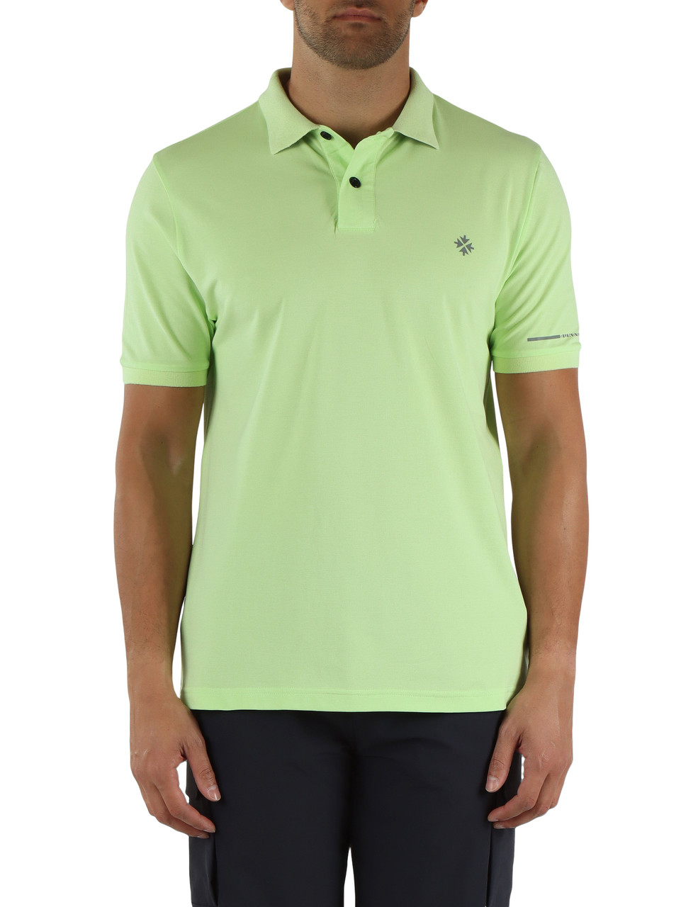 VERDE CHIARO | Polo INDRO in cotone e rayon stretch