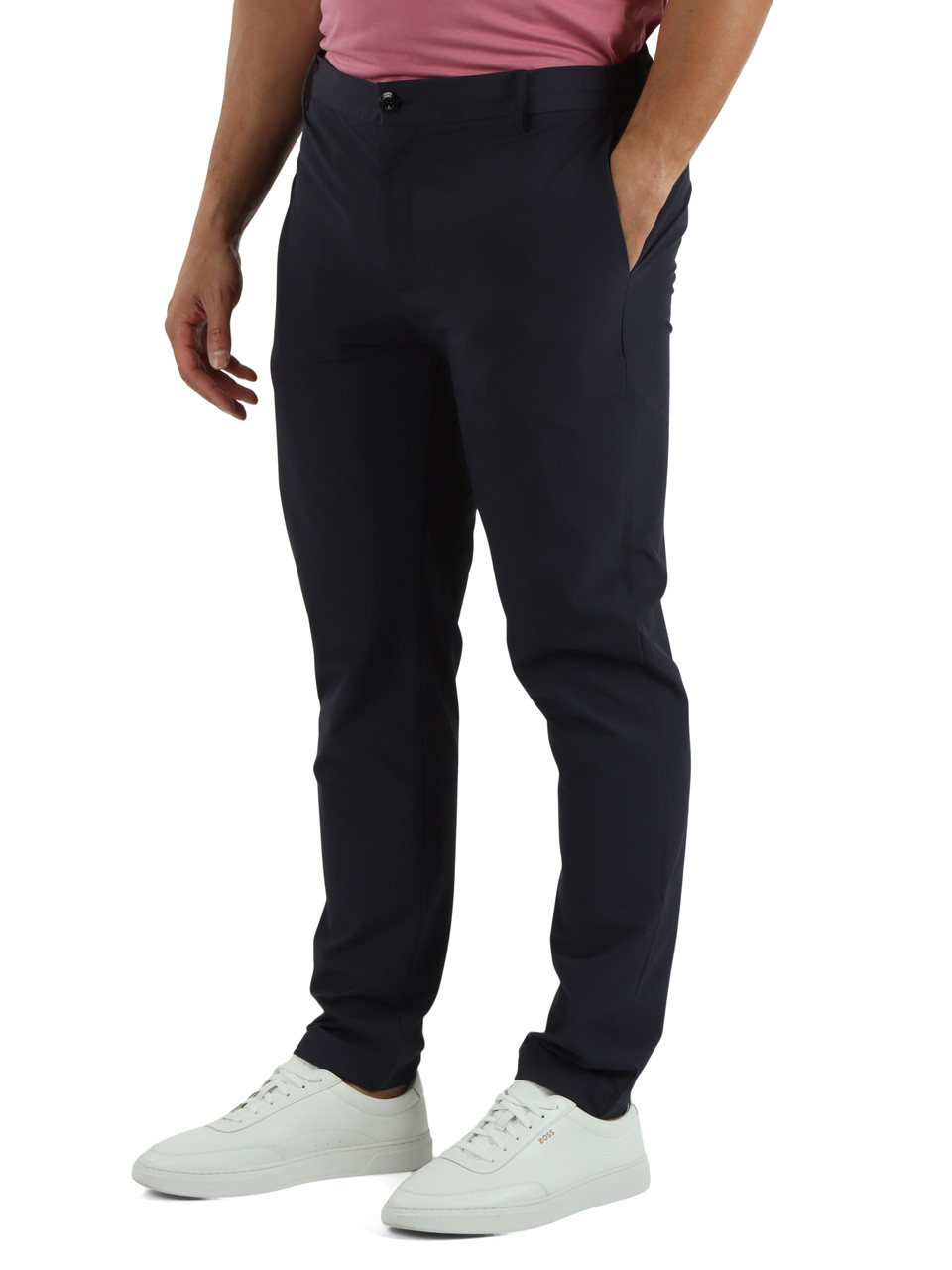 BLU SCURO | Pantalone MARTINEZ in tessuto tecnico stretch