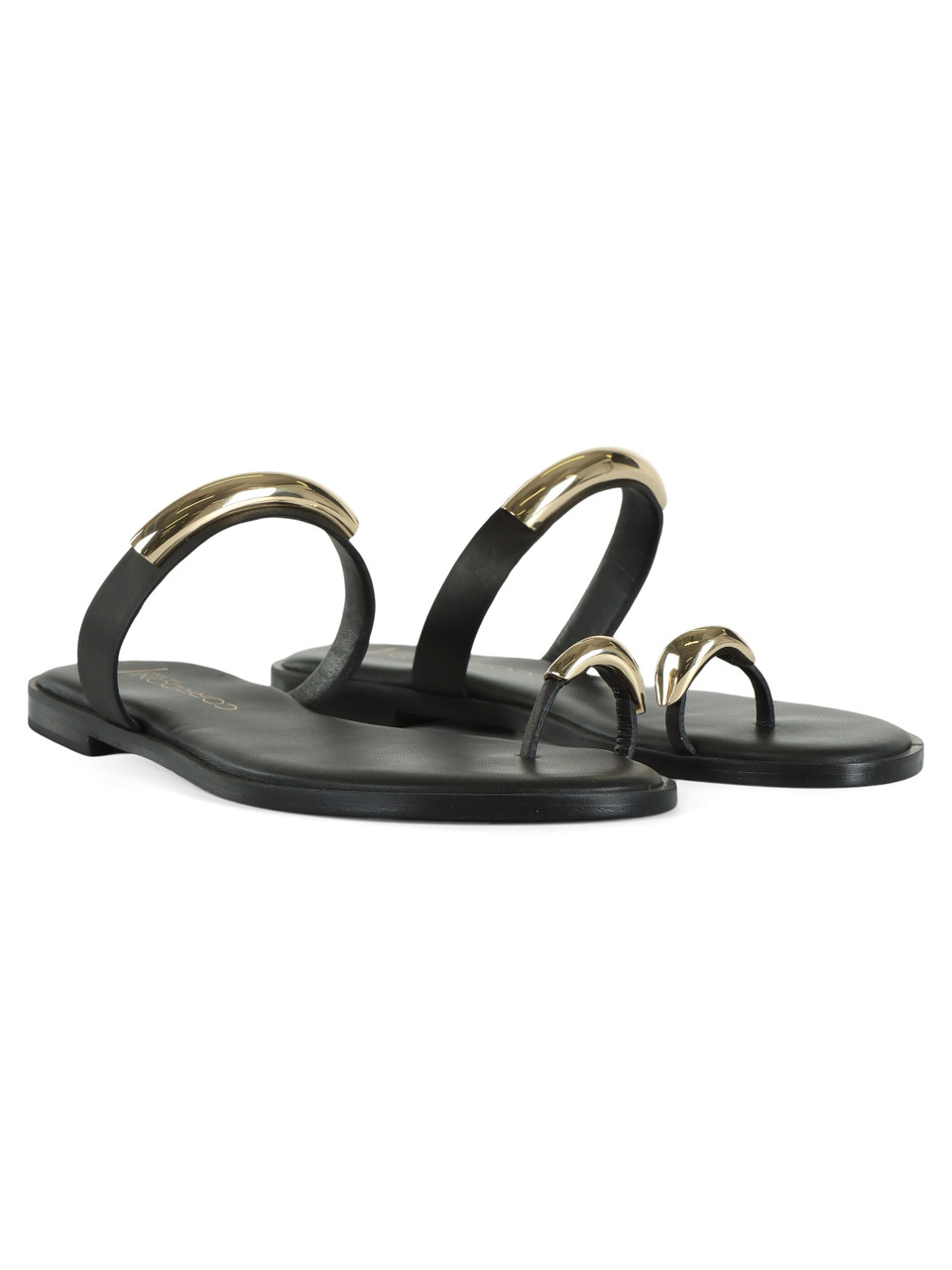 NERO | Sandali infradito in pelle 8563