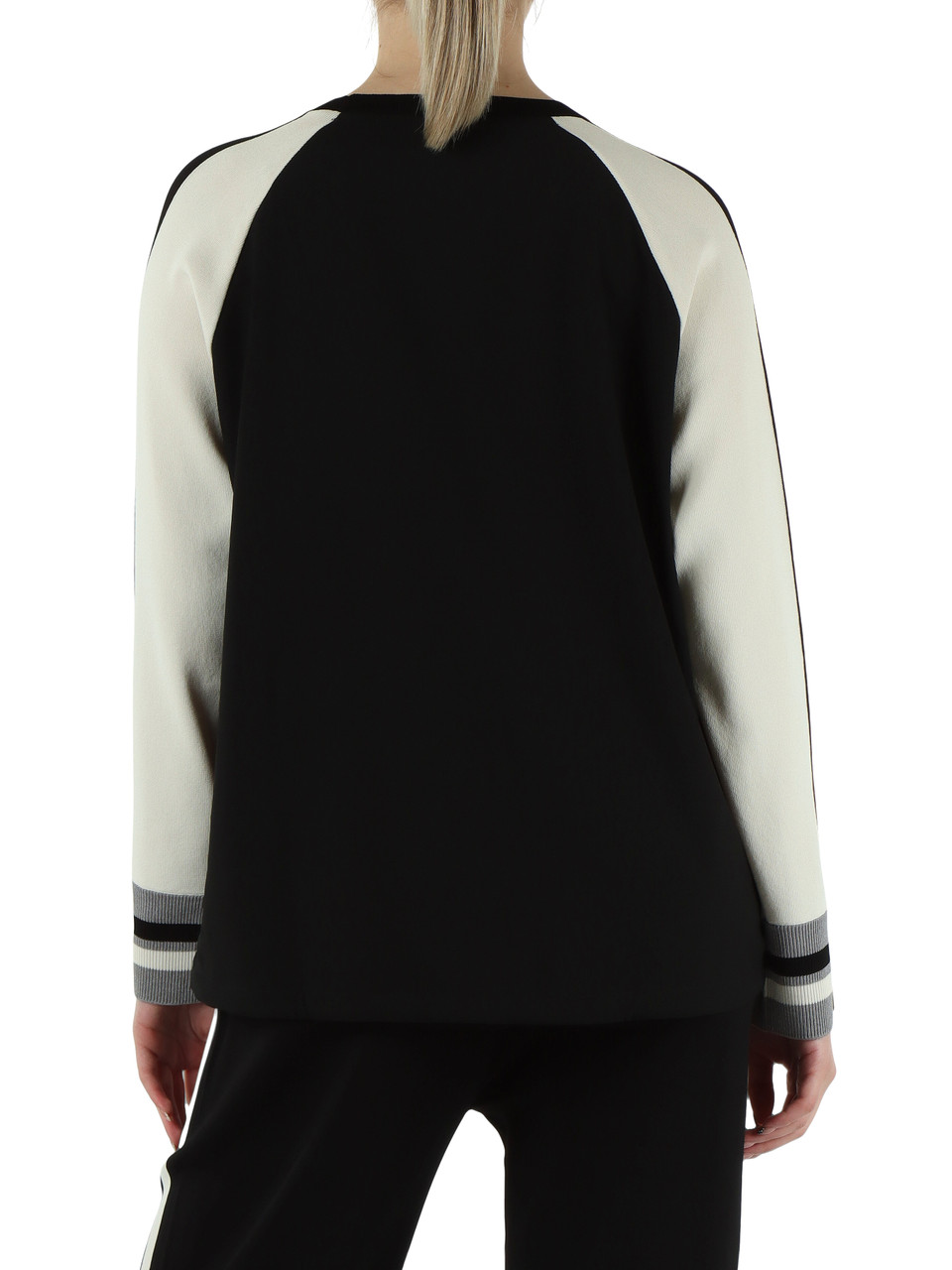 PANNA | Maglia color block in doppio tessuto