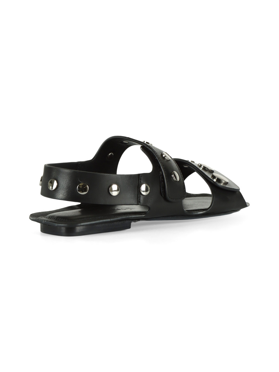 NERO | Sandali in pelle con borchie