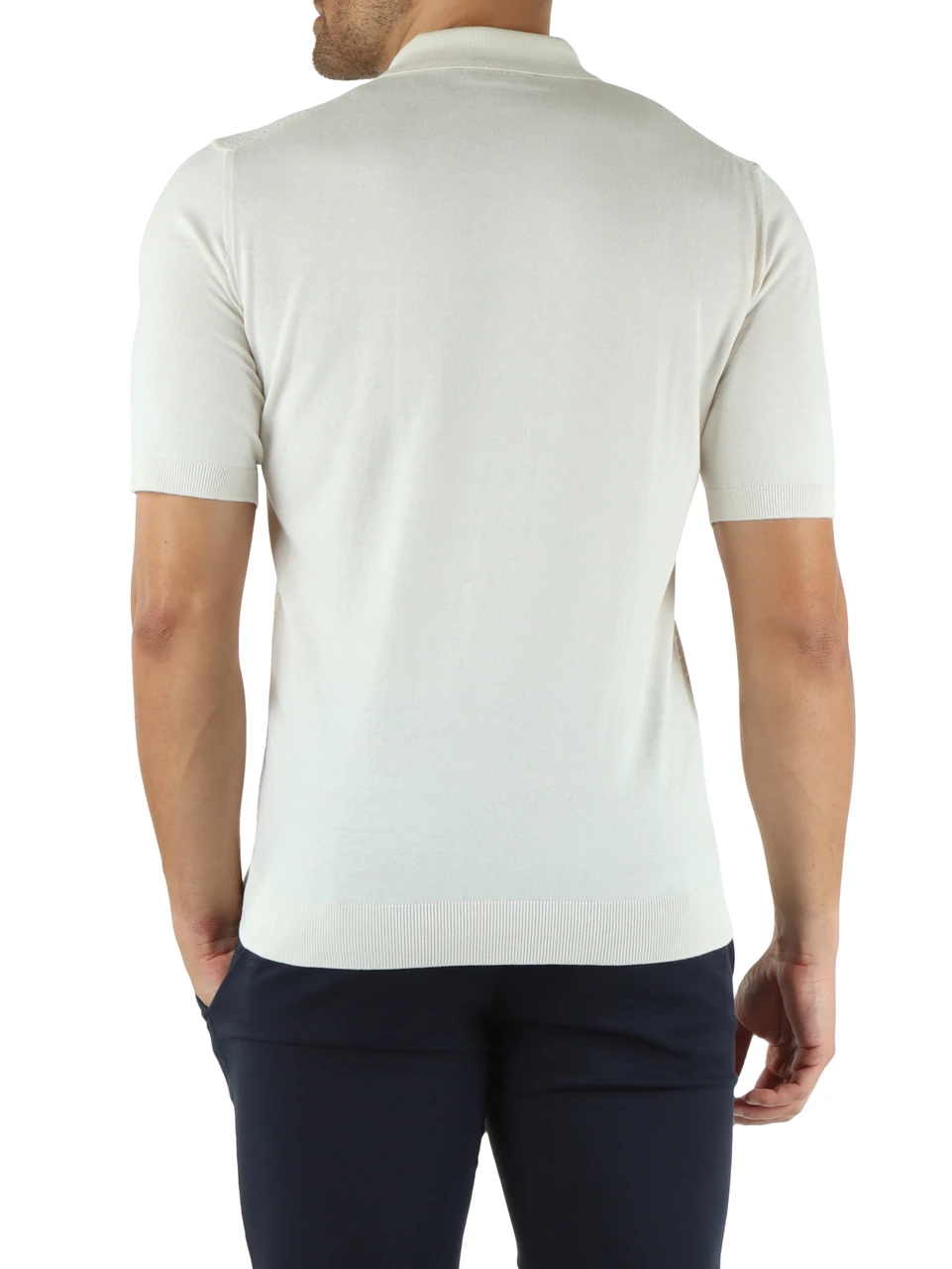 OFF WHITE | Polo aus Seiden- und Baumwolljersey