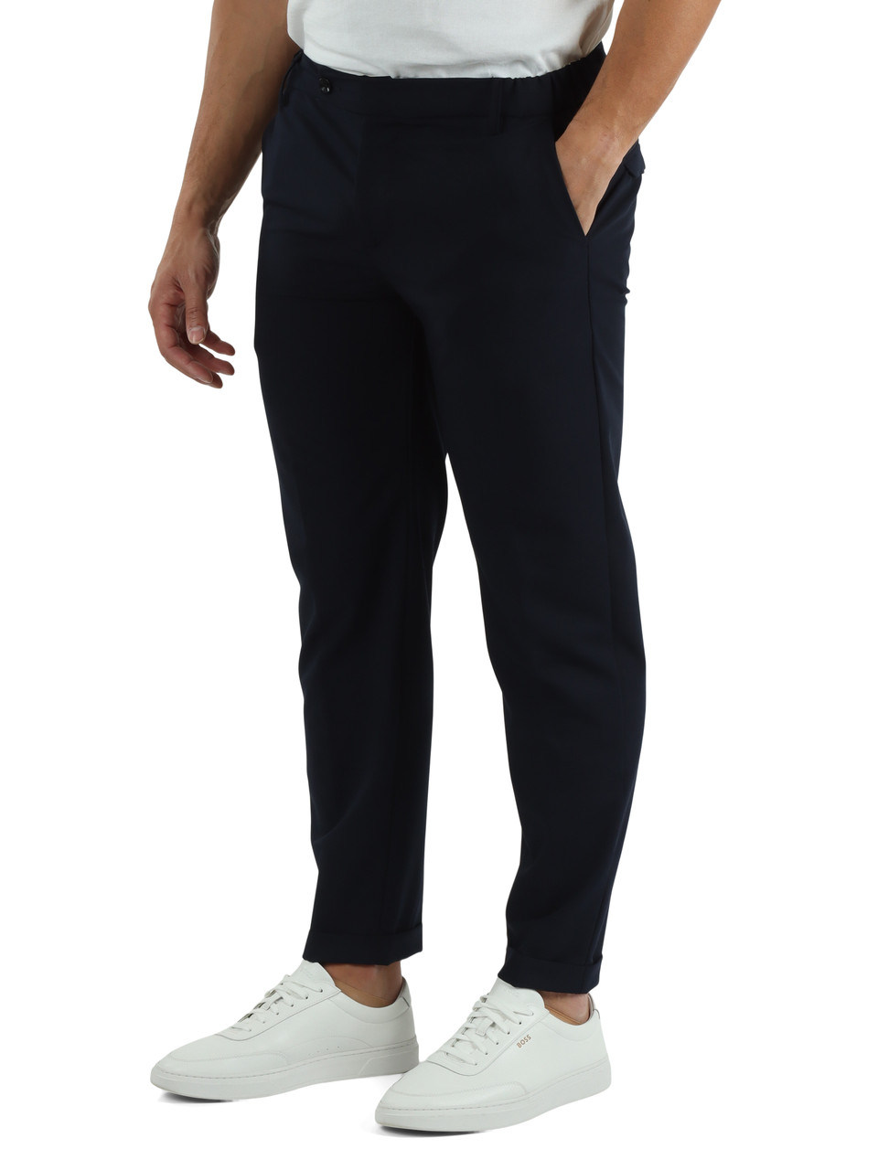BLU SCURO | Pantaloni in misto viscosa BRIDGE 226051