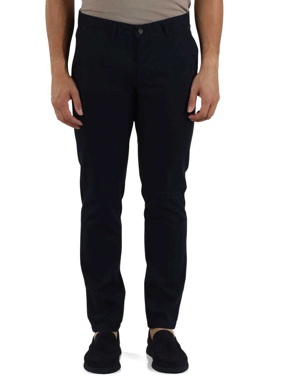 BLU SCURO | Pantaloni in cotone stretch VIENNA 226060