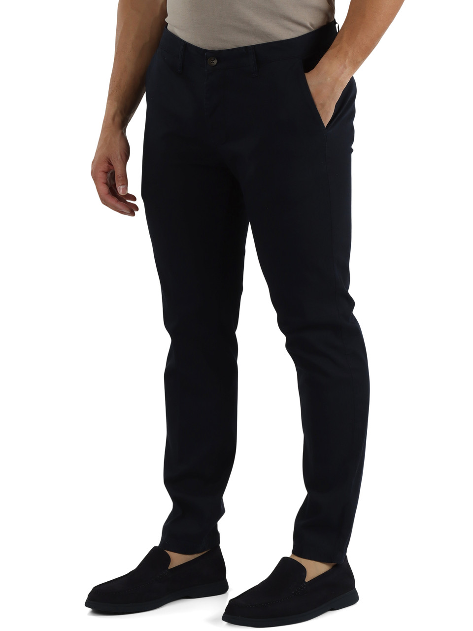 BLU SCURO | Pantaloni in cotone stretch VIENNA 226060