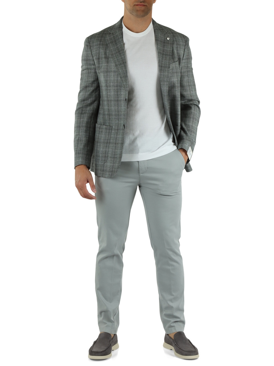 GRAU | Stretch-Baumwollhose VIENNA LI GOLD