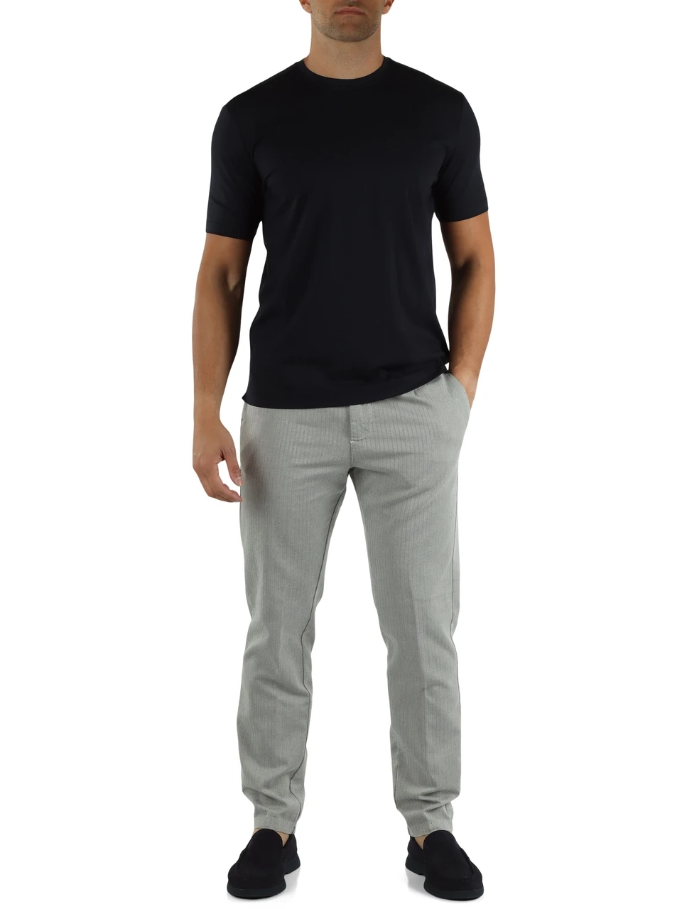 GREIGE | Pantaloni in cotone e lino YAMAL 226054