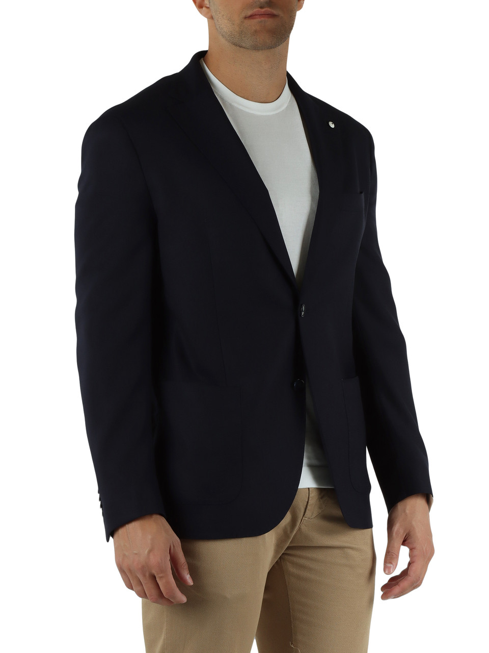BLU SCURO | Giacca JACK regular in lana vergine