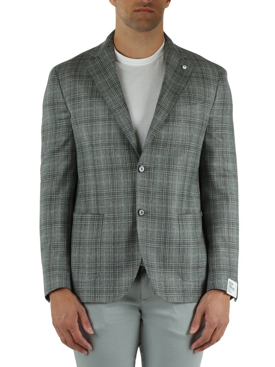 GRIGIO | Giacca JACK regular in seta e lana vergine