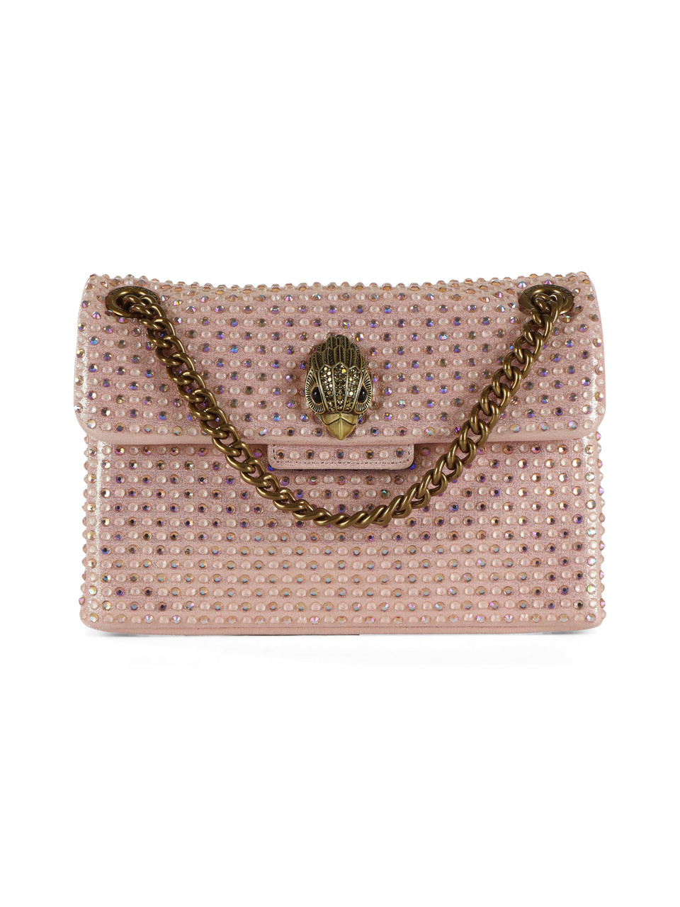 ROSA | Borsa a tracolla con strass MINI KENSINGTON