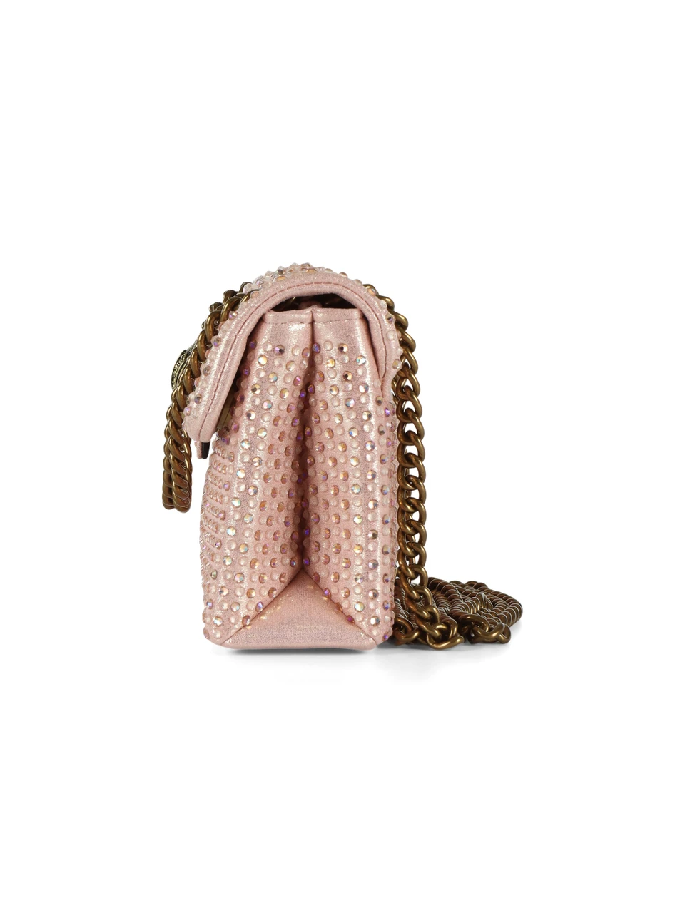ROSA | Borsa a tracolla con strass MINI KENSINGTON