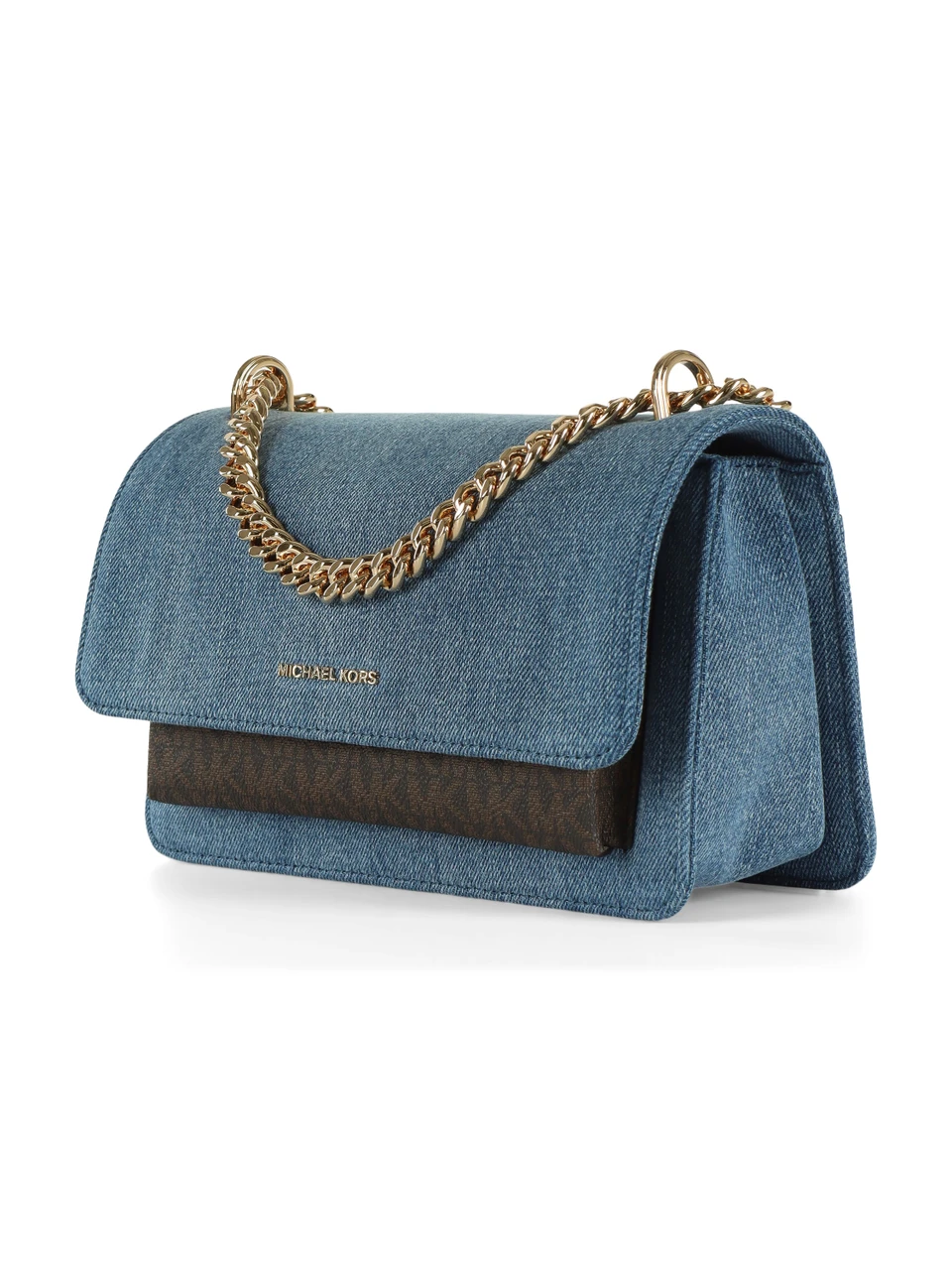 AZZURRO | Borsa a spalla in denim CLAIRE Large