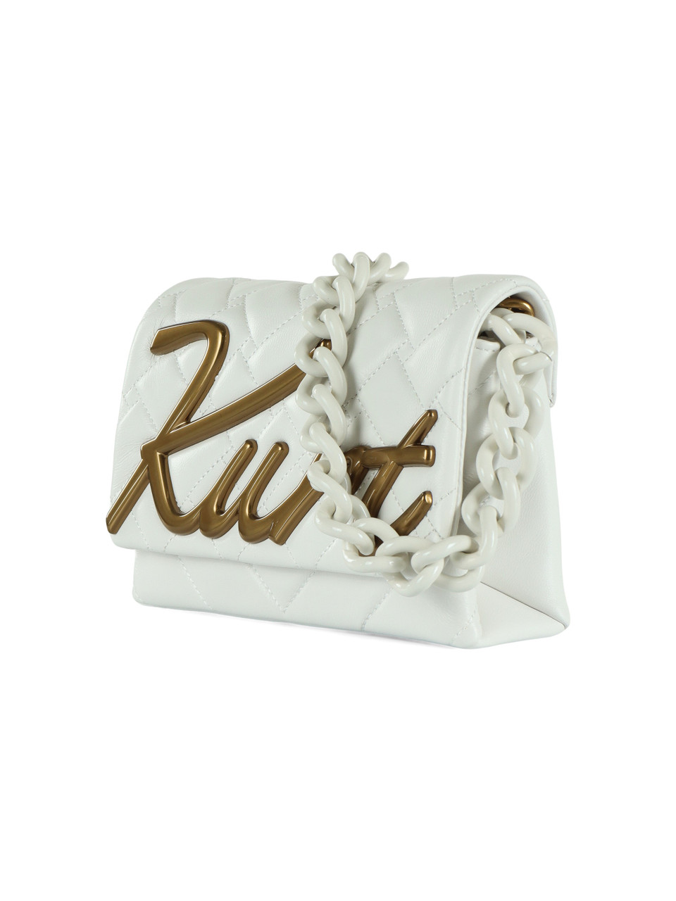 WEISS | Gesteppte Ledertasche MINI KENSINGTON KURT