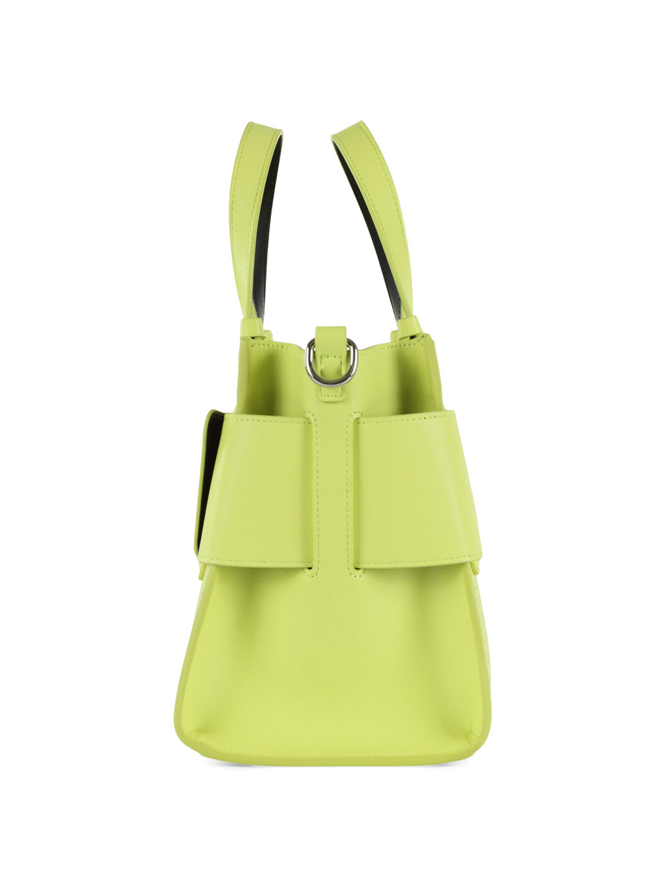 LIMETTE | Durchbrochene Handtasche mit Front-Logo-Plakette