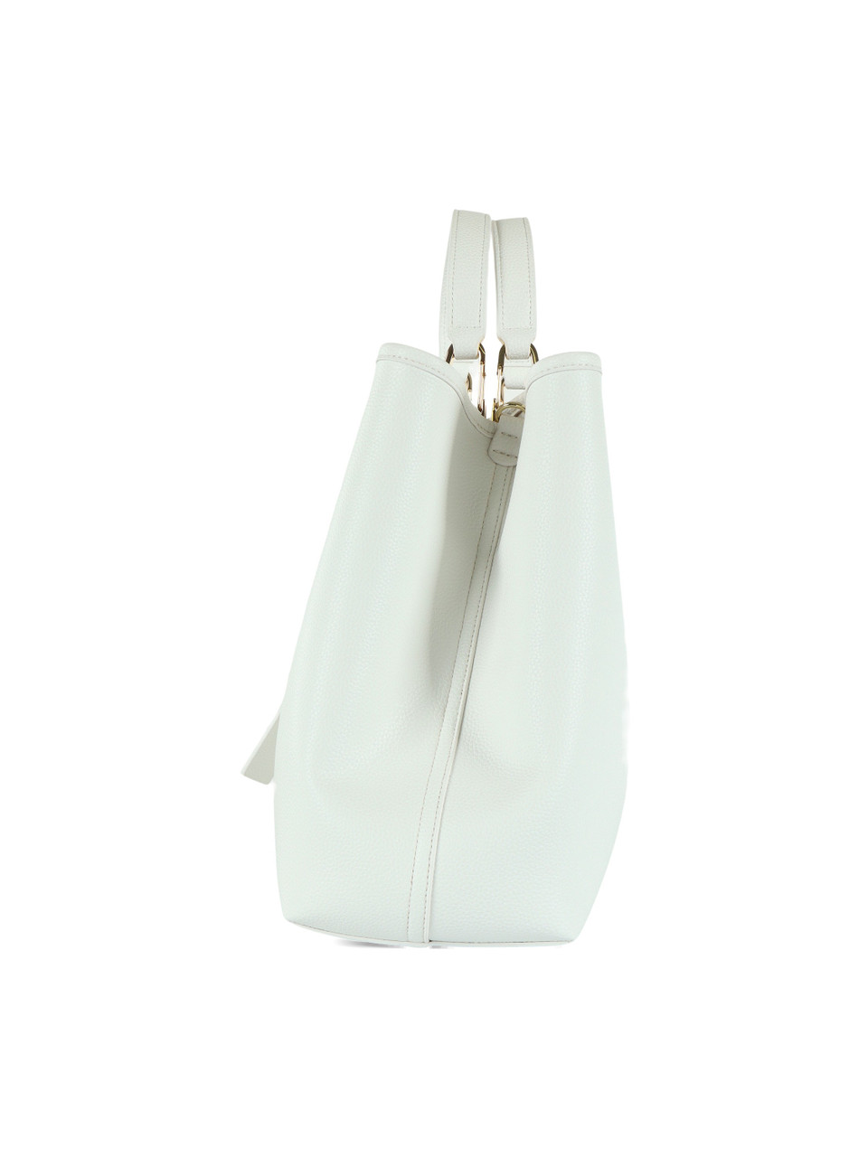 BIANCO | Borsa a mano effetto martellato MyEA Large