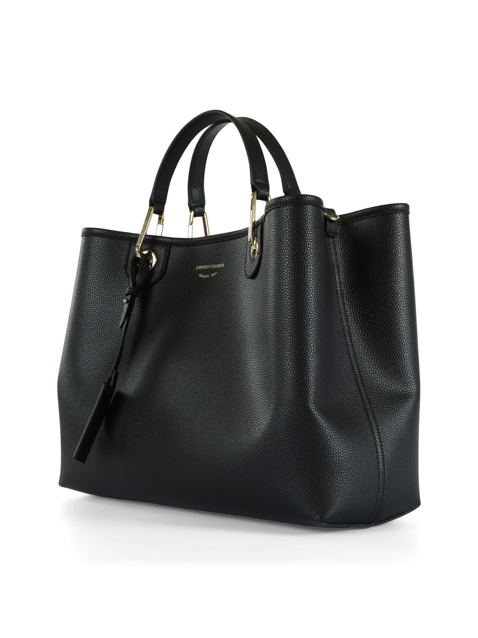 NERO | Borsa a mano effetto martellato MyEA Large