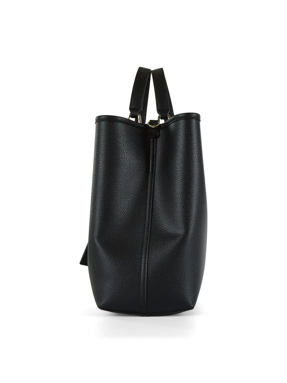 SCHWARZ | MyEA Large Handtasche mit gehämmerter Optik