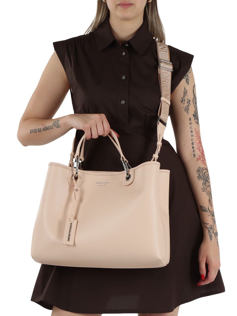 ROSA | MyEA Large Handtasche mit gehämmerter Optik