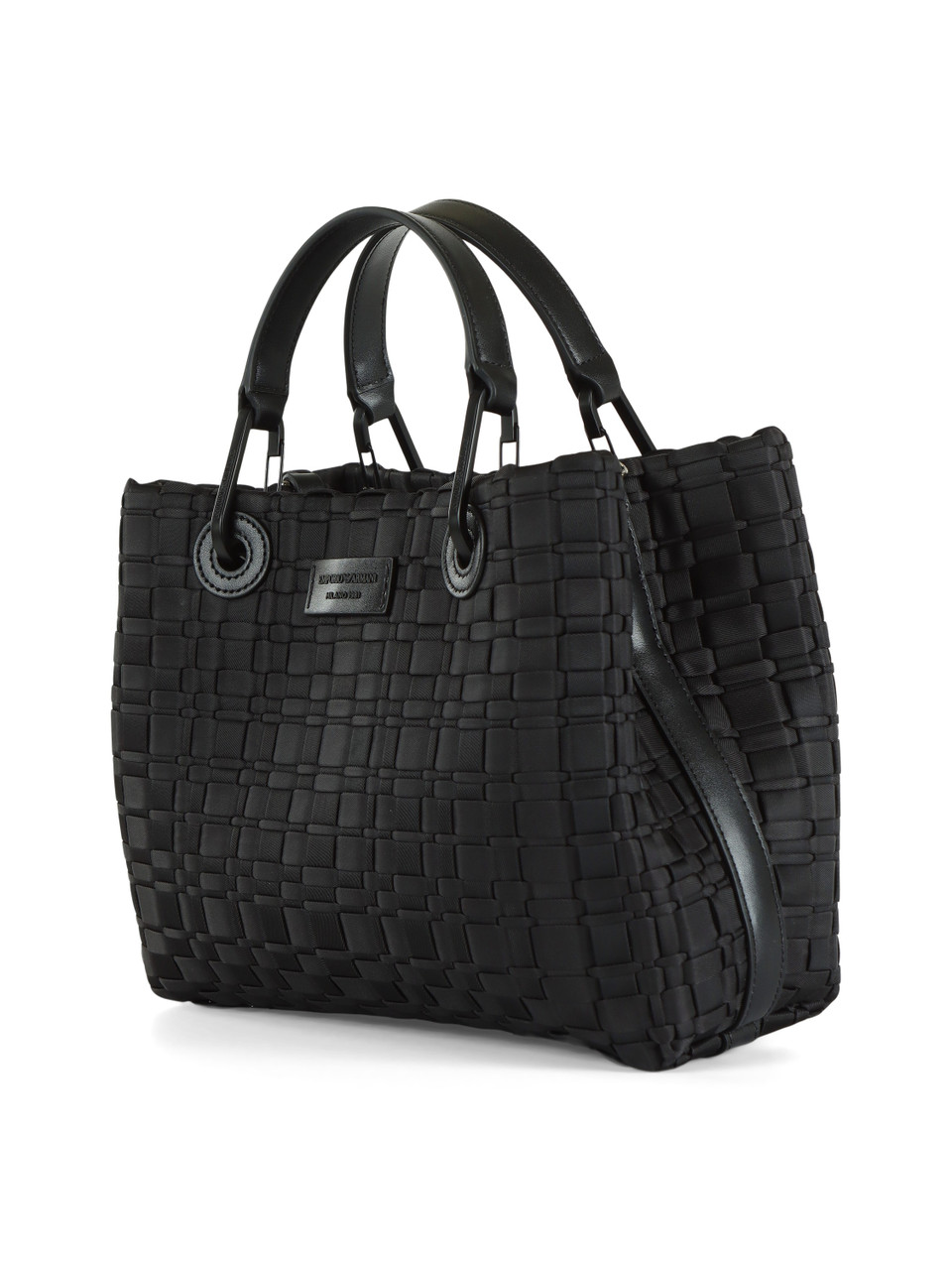 NERO | Borsa a mano MyEA Small in tessuto intrecciato