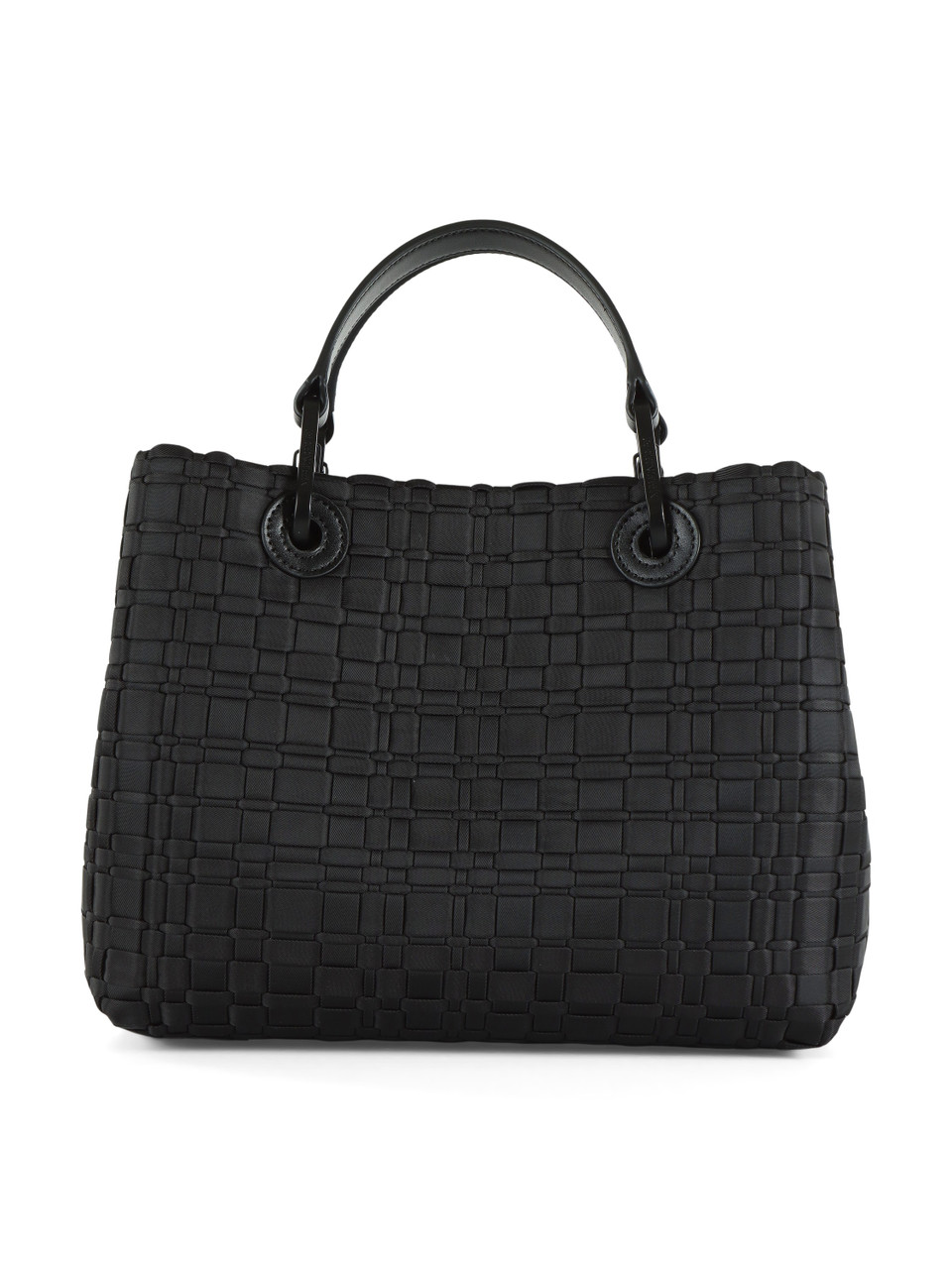 SCHWARZ | MyEA Small Handtasche aus geflochtenem Stoff