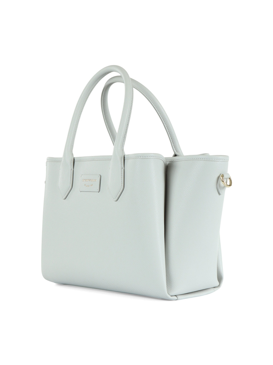 GRIGIO CHIARO | Borsa a mano con patch logo frontale