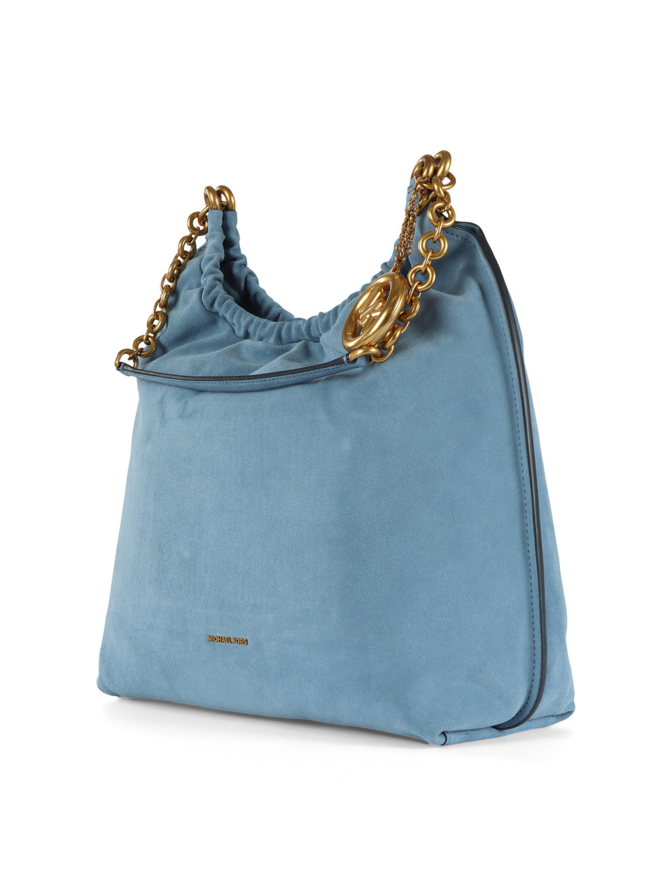 AZZURRO | Borsa a spalla in suede INDIE Large