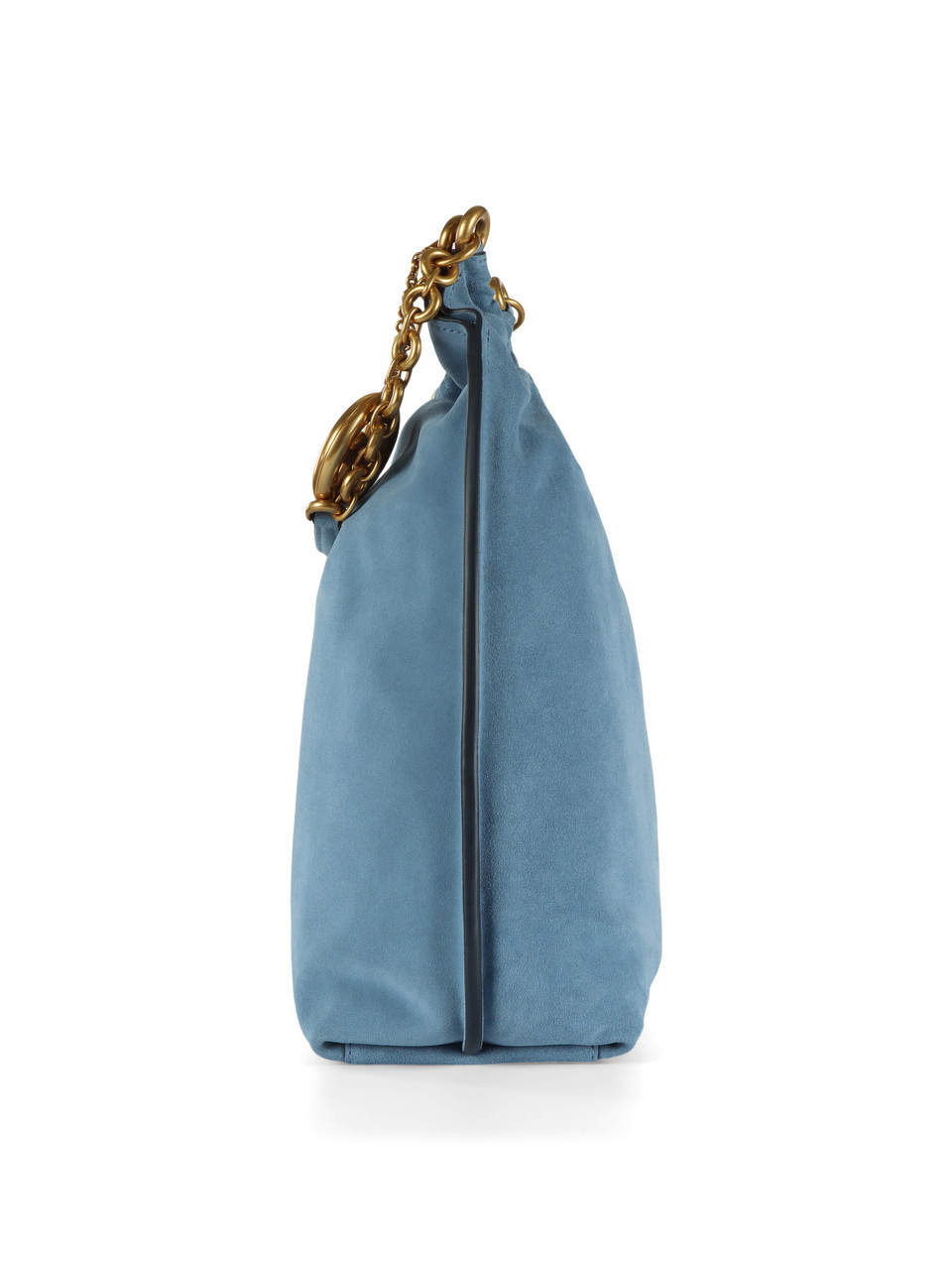 AZZURRO | Borsa a spalla in suede INDIE Large