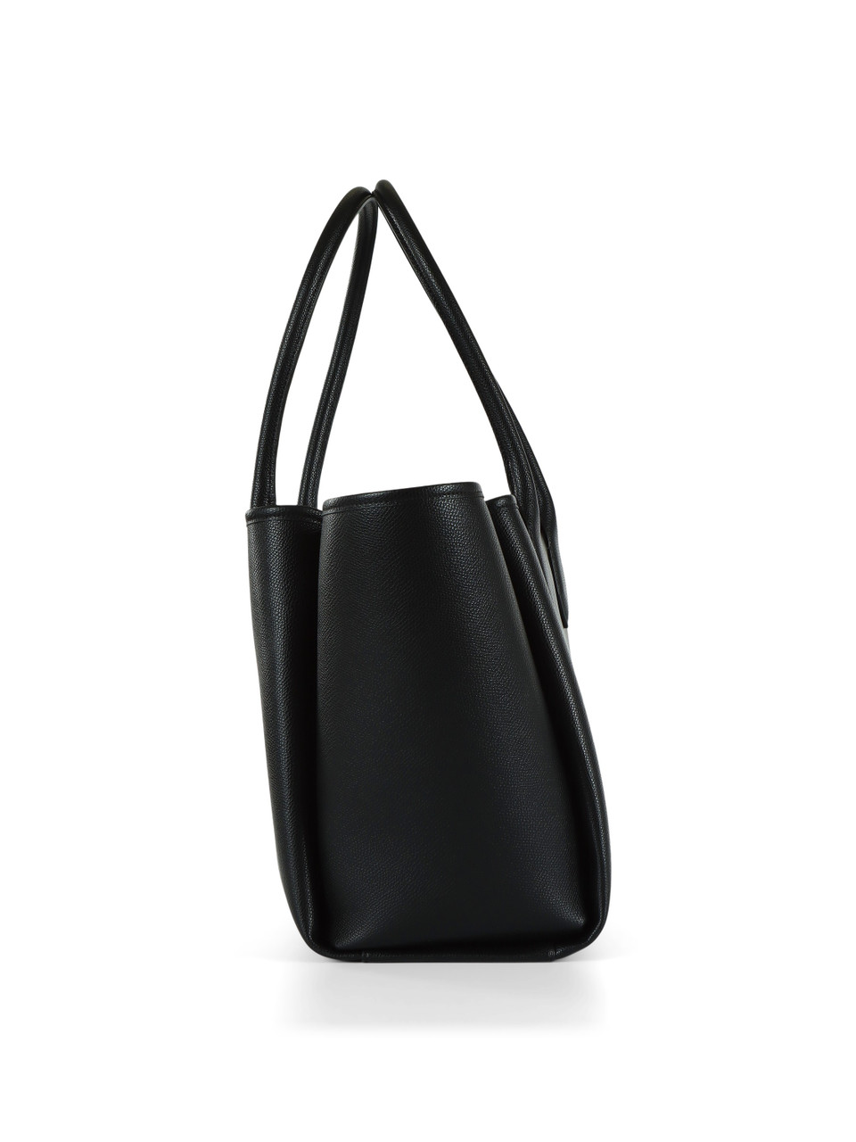 NERO | Borsa tote con patch logo frontale