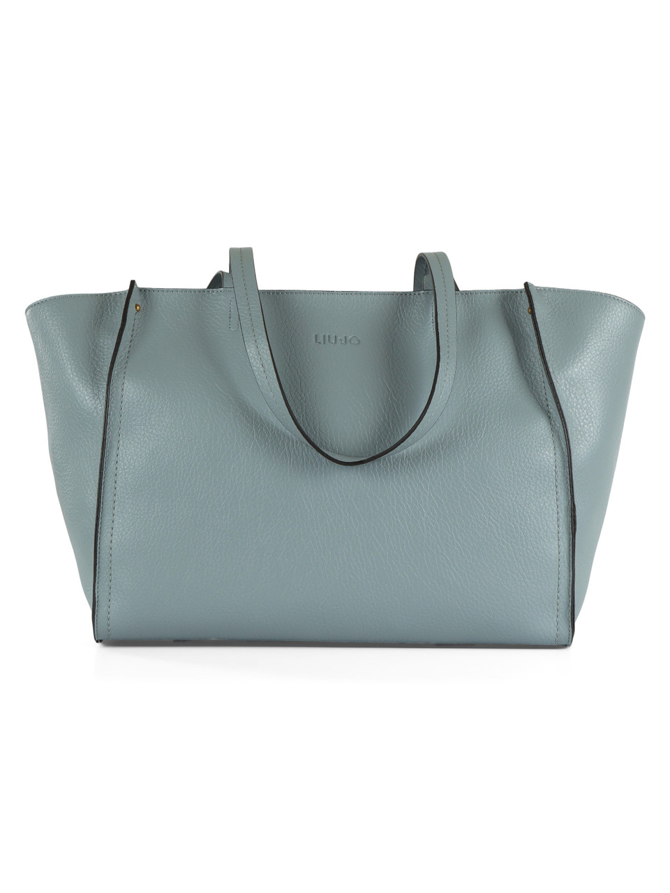 Zuckerpapier | Große Tote-Bag mit gehämmertem Effekt und Logo-Stickerei