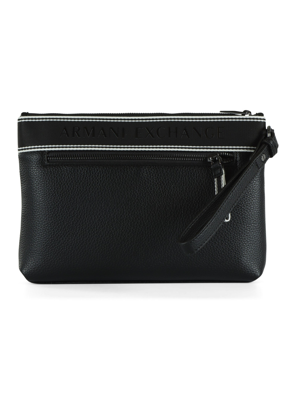 NERO | Borsa a bustina effetto martellato