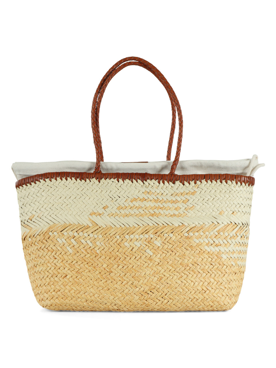 GIALLO SCURO | Borsa PALOMA Large in paglia intrecciata