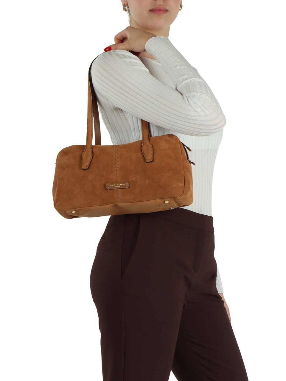 Leder | ARYNA Schultertasche aus Wildleder