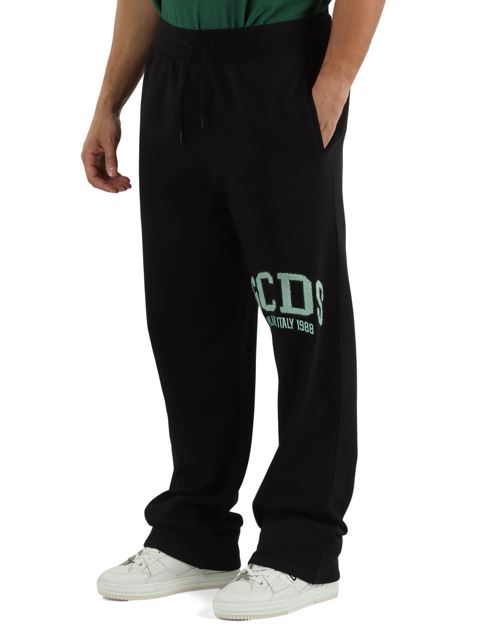 NERO | Pantaloni sportivi Essentials in cotone garzato