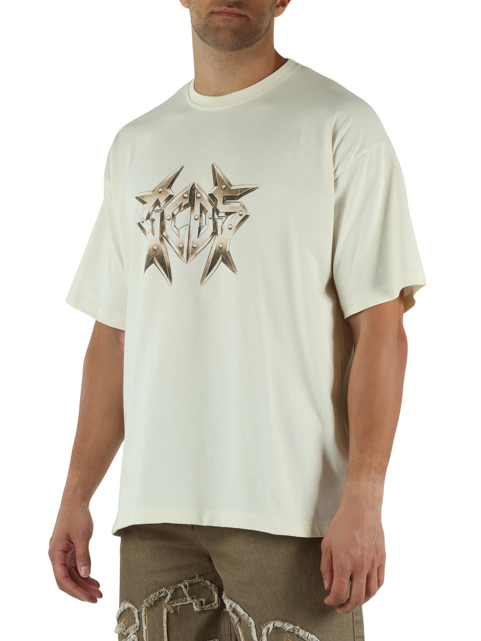 BEIGE | T-shirt BULLETPROOF in cotone