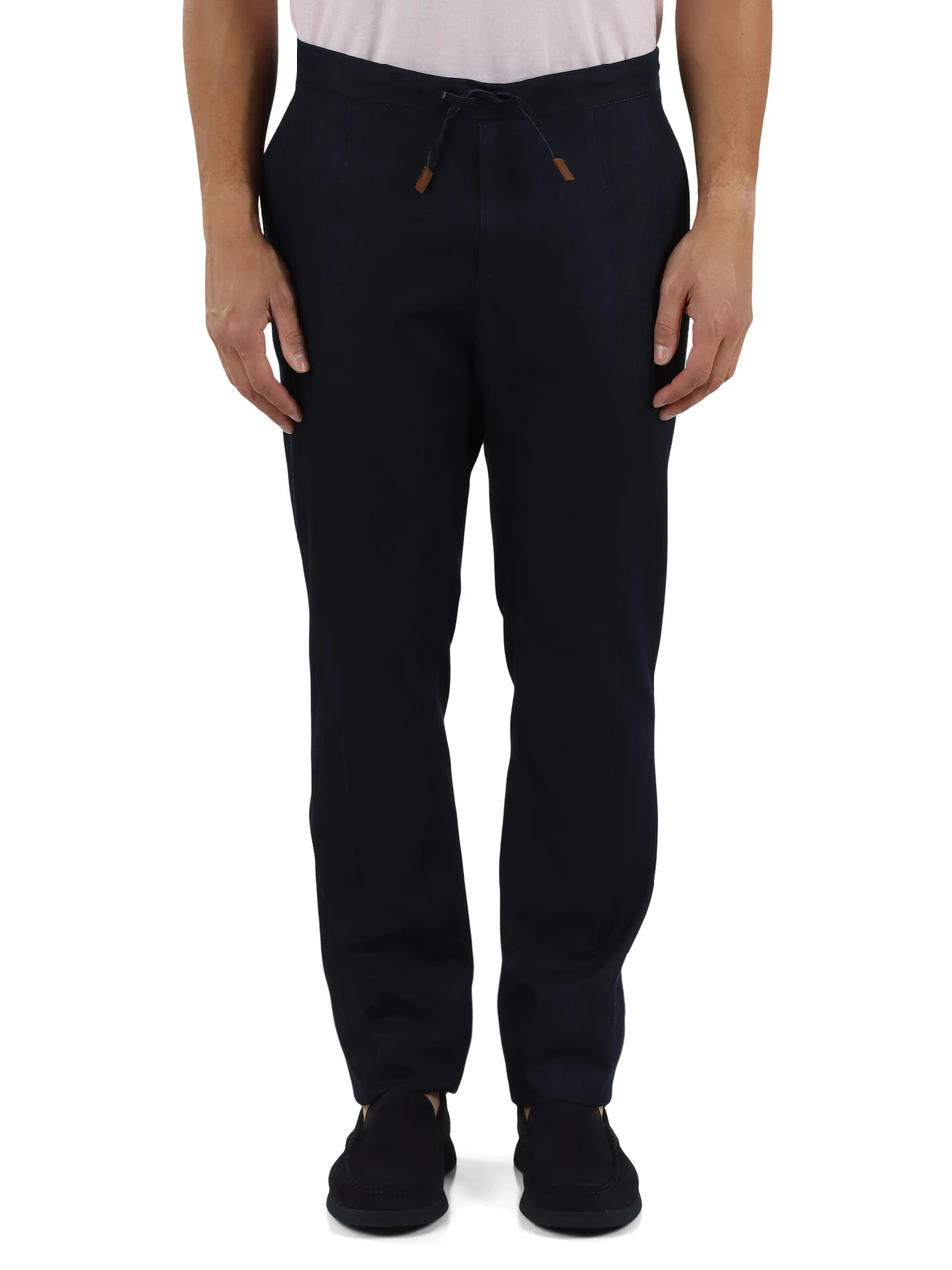 BLU SCURO | Pantalone MALINDI Rising Sun in denim leggero