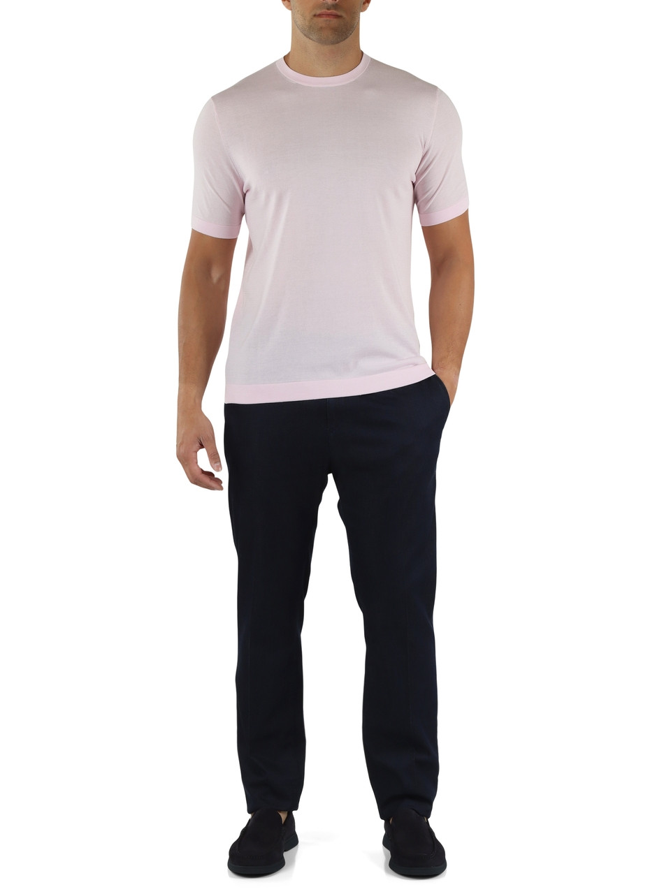 BLU SCURO | Pantalone MALINDI Rising Sun in denim leggero